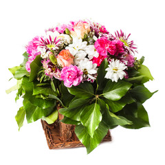 Pink flowers bouquet