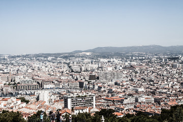 Obraz premium Aerial view of Marseilles, France