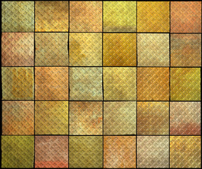 abstract backdrop tile grunge pattern in orange,yellow and pink
