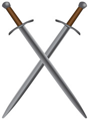 Set of medieval swords