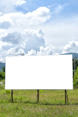 blank billboard in Thailand