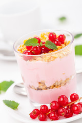 Joghurt mit Johannisbeeren