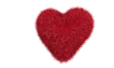 Red grass heart