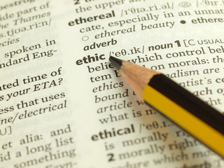 Ethic definition in English dictionary.