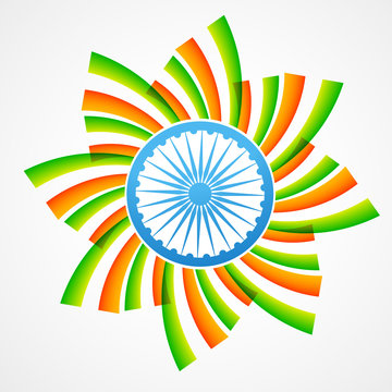 stylish indian flag