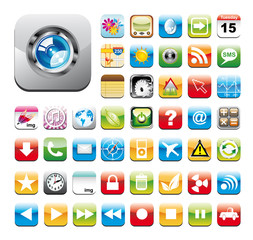 Glossy Utility Icon Set