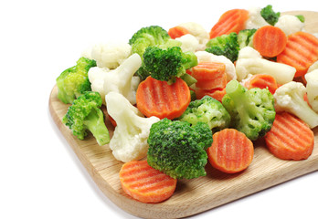 Different frozen vegetables