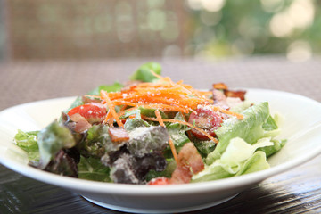 ceacar salad in close up