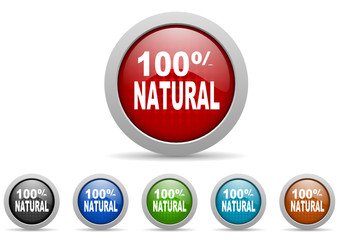 100 percent vector icon set