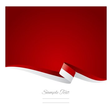 Abstract color background Indonesian flag vector