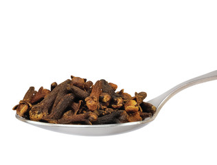 Cloves Macro Closeup, Isolated Teaspoon Of, Spoonful Spoon