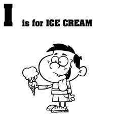 I Is For Ice Cream Text