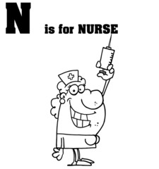 N Is For Nurse Text