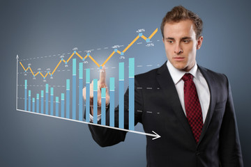 Man with Chart