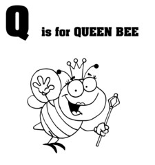 Q Is For Queen Bee Text