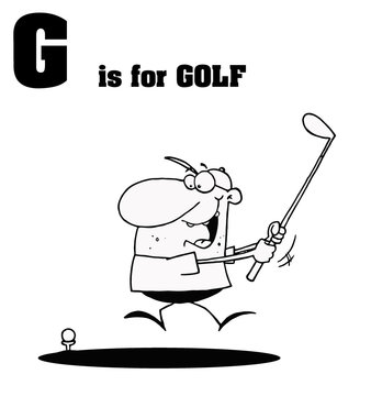 G Is For Golf Text