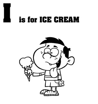 I Is For Ice Cream Text