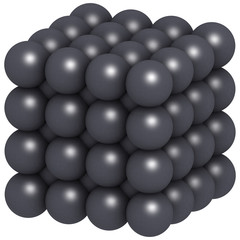 Chromium (Cr) metal, crystal structure