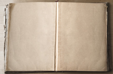 Empty Pages in Opened Book