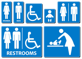 Vector illustration toilette sign