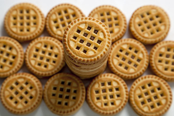 cookies on a white background