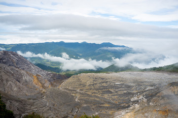 Poas volcano range