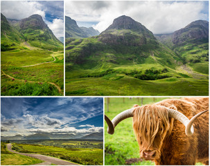 Postcard from the highlands in Scotland