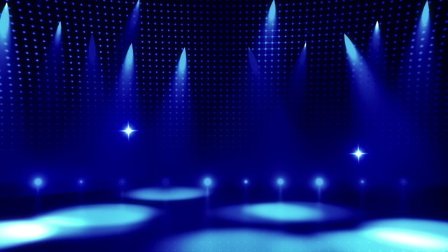 Disco Stage Dance Floor Colorful Vivid Lights Flashing