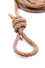 Loop connected from a hempen cord