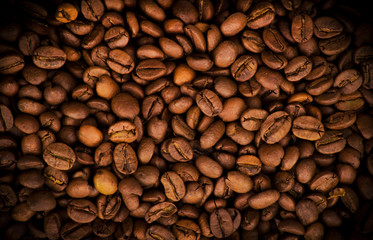 Coffee beans background