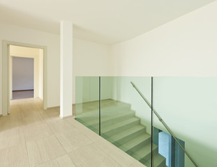 interior, modern architecture, new empty apartment