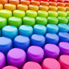 Abstract cylinder background composition