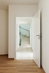 modern architecture, new empty apartment, view from the room