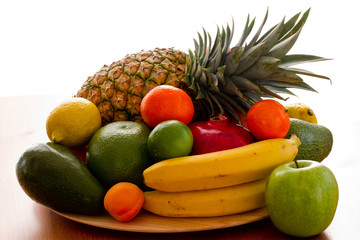Fruits - fresh fruits on the table