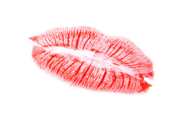 lipstick kiss