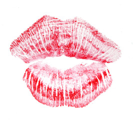 lipstick kiss