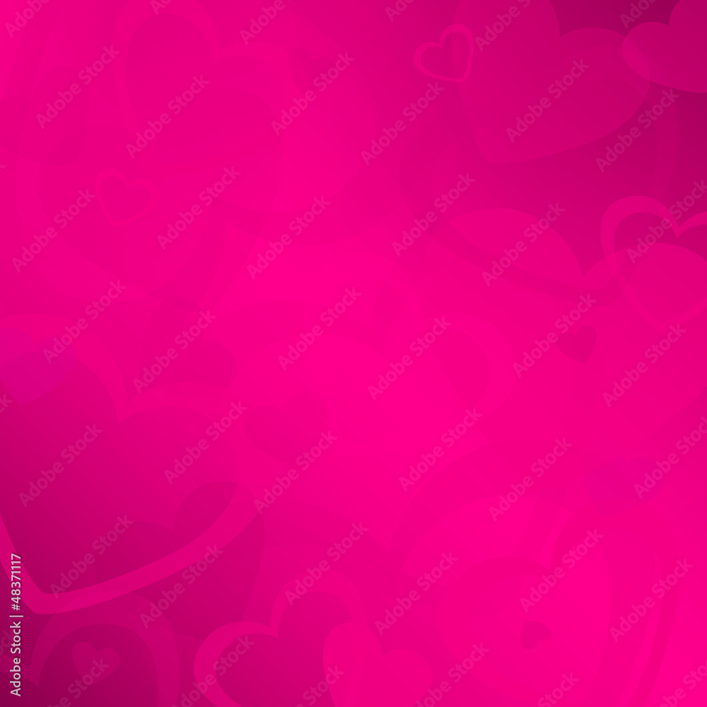 Poster Pink Heart Background