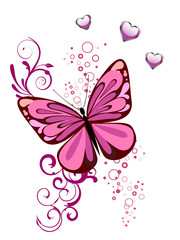 Floraler Schmetterling