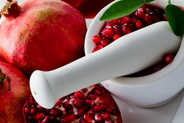 Pomegranate fruits, alternative medicine