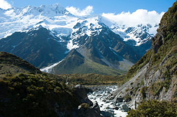 Beautiful view in Mount Cook, South Island, New Zealand