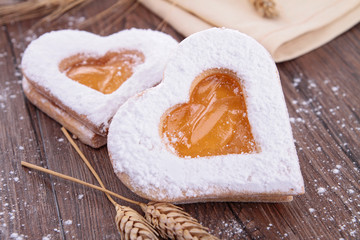 heart shape biscuit