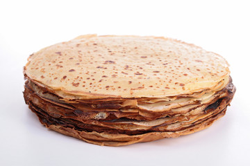 isolated stakc of crepes