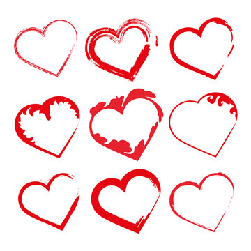 san valentin set corazones