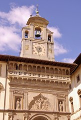 Bell tower of the palace of the lay fraternity in Arezzo