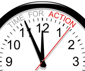 Clock. Time for action