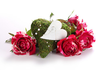 Rosen und Moosherz