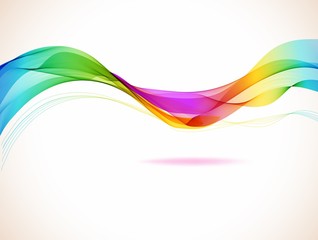 Abstract colorful background with wave