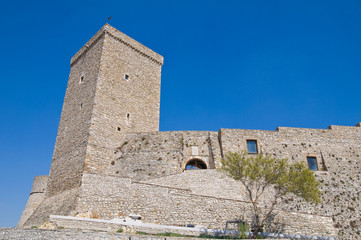 Fototapeta na wymiar Swabian Norman zamek Deliceto. Apulia. Włochy.