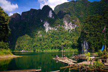 Cheo Lan lake. Khao Sok National Park. Thailand. - 48381397