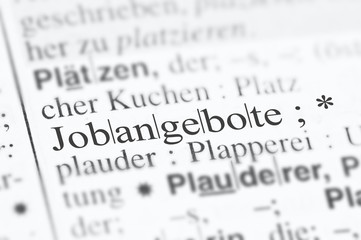 Fototapeta premium Jobangebote